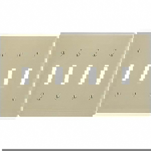 Wall Plates; Wall Plate Type: Switch Plates ; Color: Ivory ; Wall Plate Configuration: Toggle Switch ; Material: Thermoplastic ; Shape: Rectangle ; Wall Plate Size: Standard