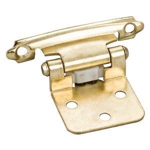 FLUSH HINGE 1 PR W/ SCRW & PAD PB