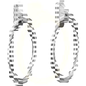 Round Closed Towel Ring in Brushed Nickel