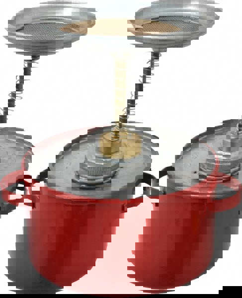 1 Quart Capacity, 8 Inch High x 6-1/4 Inch Diameter, Galvanized Steel Plunger Can