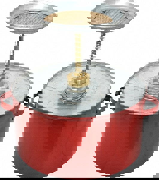 2 Quart Capacity, 8-1/2 Inch High x 8 Inch Diameter, Galvanized Steel Plunger Can