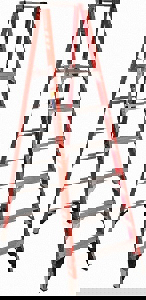 6 Step Fiberglass Step Ladder: