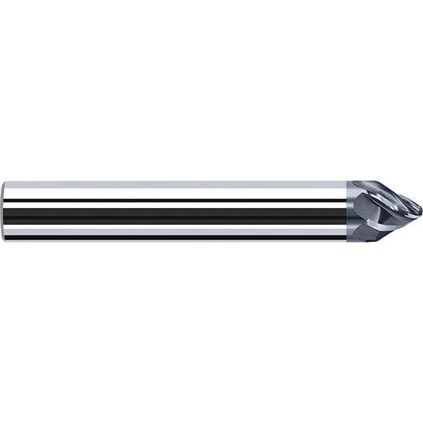 Tapered End Mill: 6 Flutes, Solid Carbide, Tapered End