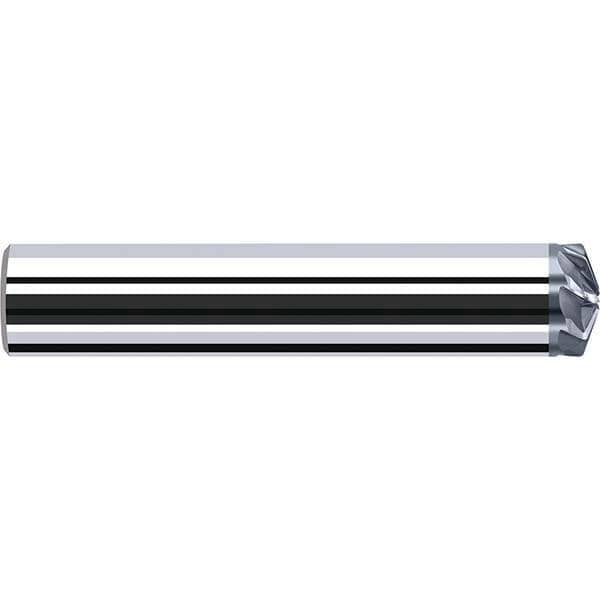 Tapered End Mill: 8 Flutes, Solid Carbide, Tapered End