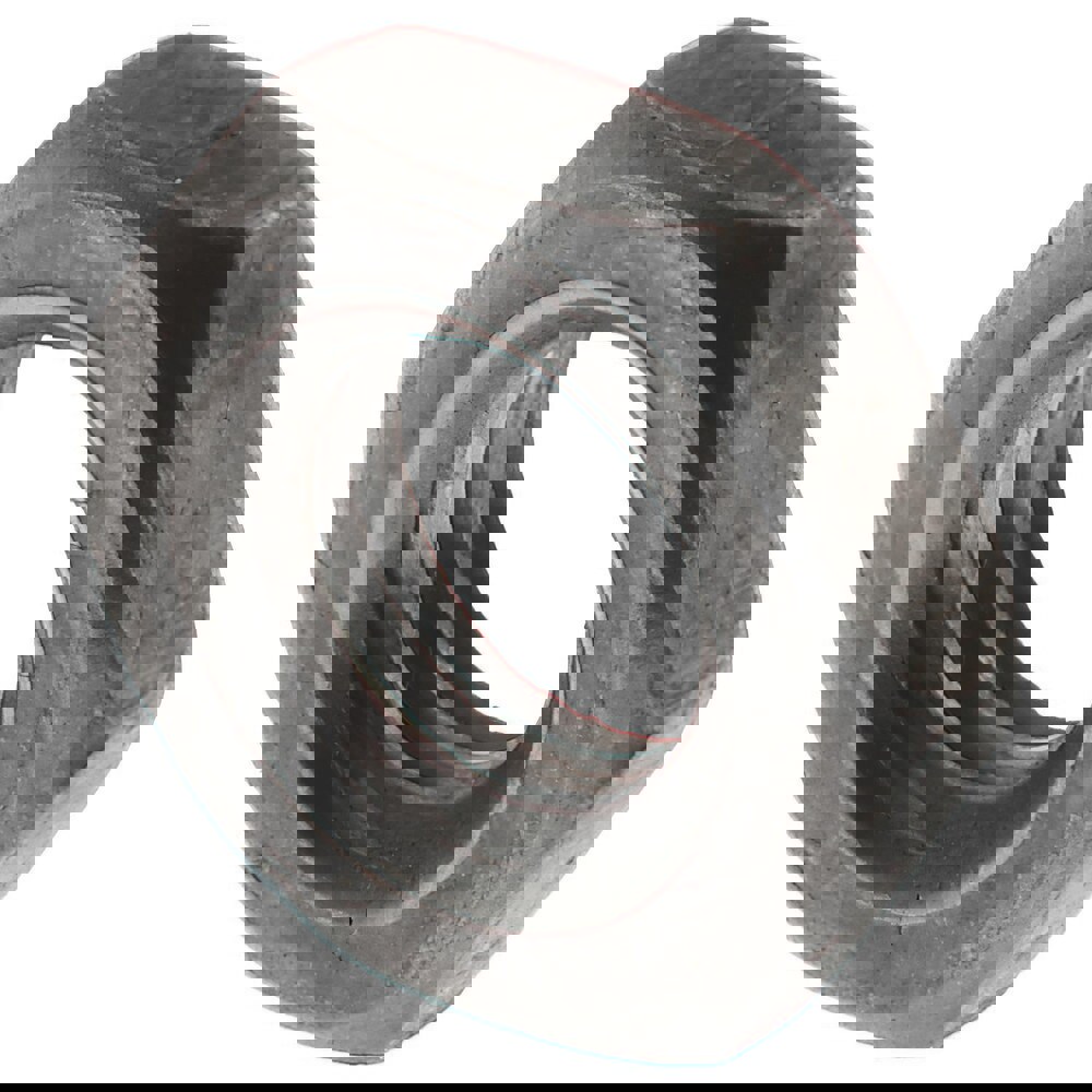 Jam Nut: M6x1, Grade 2H Steel, Bright/Uncoated Finish