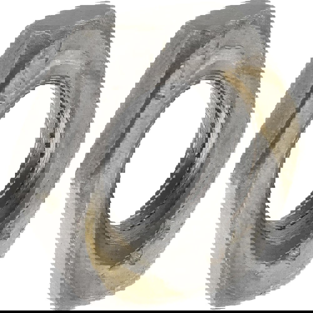 Jam Nut: M8x1.25, Grade 2H Steel, Bright/Uncoated Finish