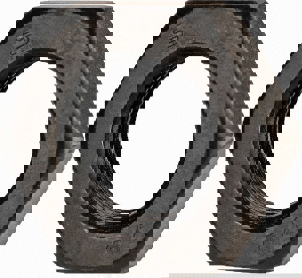 Jam Nut: M16x2, Grade 2H Steel, Bright/Uncoated Finish