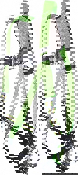 Fall Protection Harnesses: 400 Lb, Back and Side D-Rings Style, Size Universal