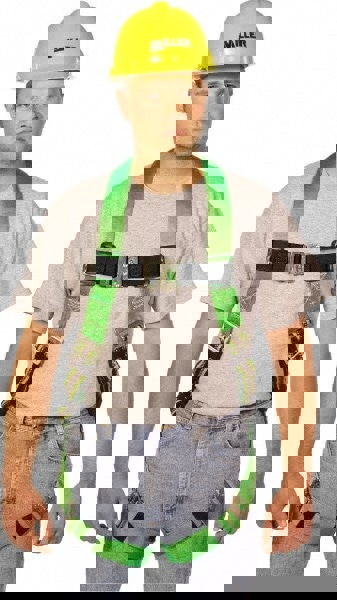 Fall Protection Harnesses: 400 Lb, Single D-Ring Style, Size Small & Medium