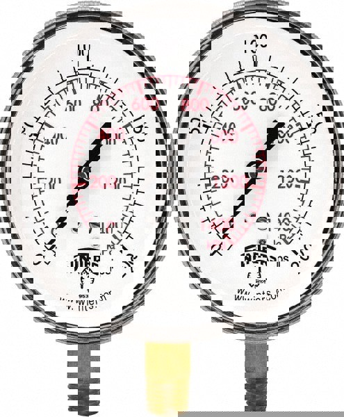 Pressure Gauge: 3-1/2