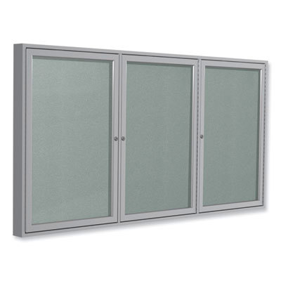 Cork Bulletin Boards; Bulletin Board Type: Enclosed Bulletin Board ; Board Color: Silver ; Board Material: Vinyl ; Width (Inch): 96 ; Height (Inch): 48 ; Frame Material: Aluminum