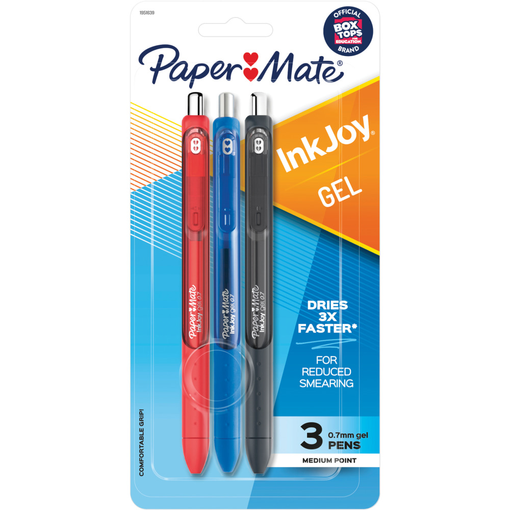 PEN,GEL,0.7MM,3,ASST