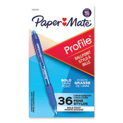 PAPERMATE PROFILE BLUE 36PK