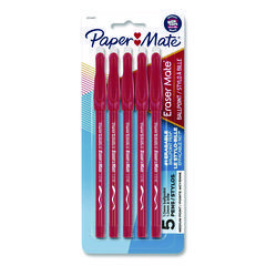 PEN,BLLPNT,MED-PT,5/PK,RD