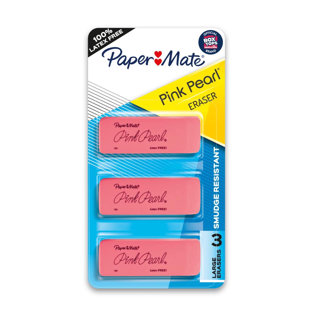 ERASER,PENCL,PK PR,3/PK