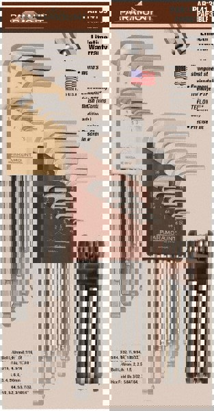 31 Piece L-Wrench/Fold-Up Combo Hex Key Set