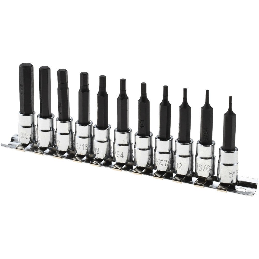 Hex Bit Socket Set: 1/4