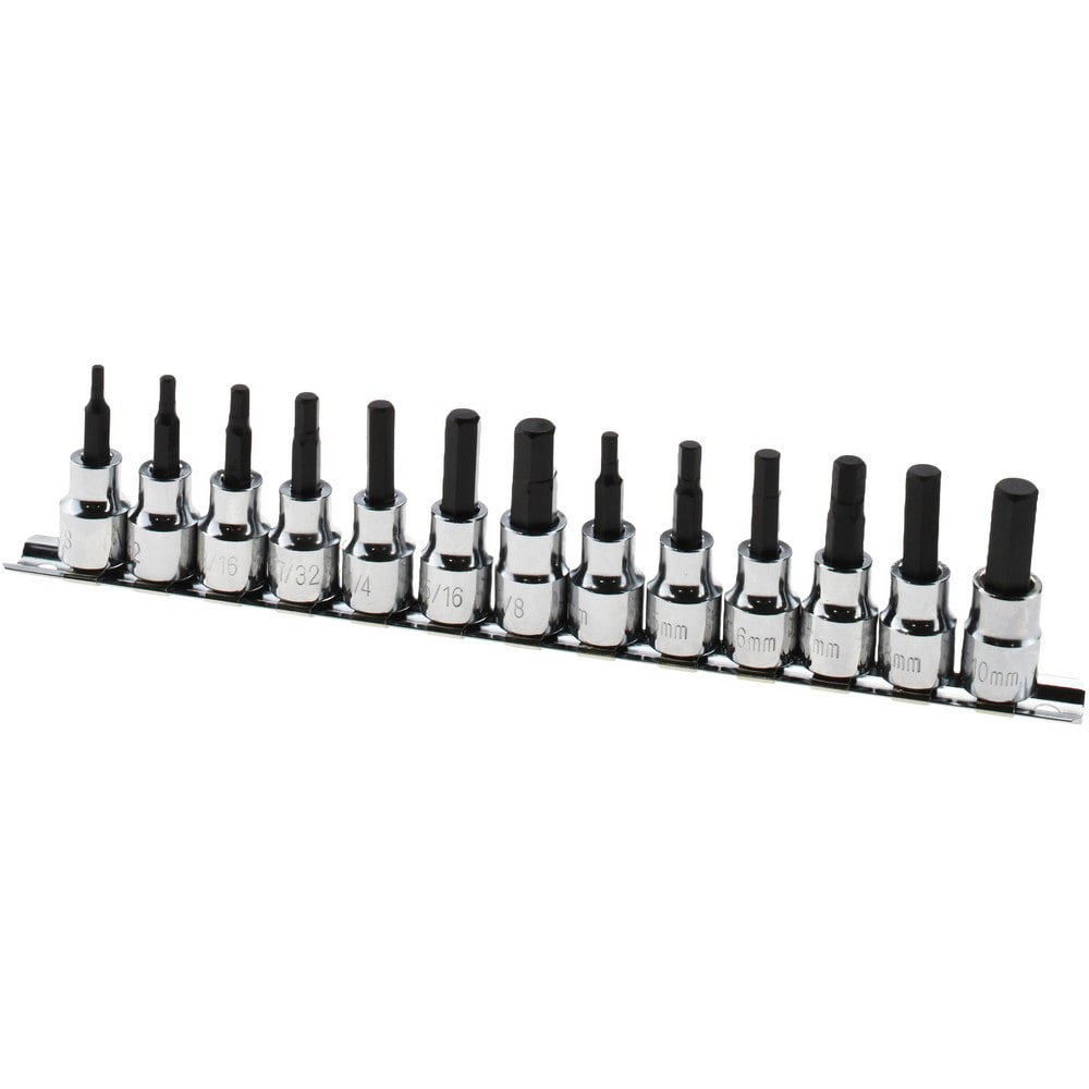 Hex Bit Socket Set: 3/8