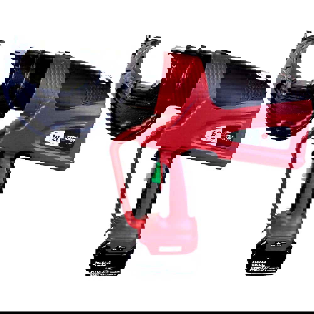 Crimpers; Features: Ergonomic Design and Overmolded Handle for Comfort Grip; 3550 Head Rotation; Uses U Dies; Patented T-Track Alignment Guide for Hyground. as well as Other Asymmetrical Connectors; Accepts 2 to 6 Ah Makita Lithium-Ion Batteries; C-head W