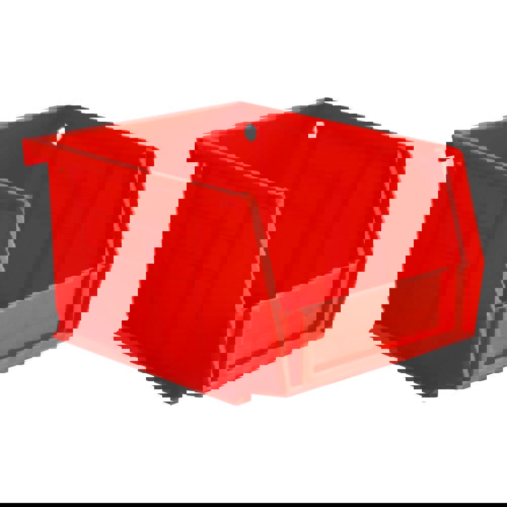 Plastic Hang & Stack Bin: Red