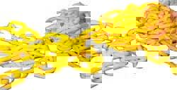 Chain: Plastic, Yellow, 100' Long, 1-1/2