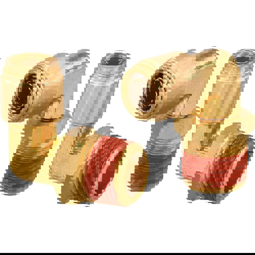 Metal Push-To-Connect Tube Fittings; Connection Type: Push-to-Connect x MNPT ; Material: Brass ; Tube Outside Diameter: 1/2 ; Maximum Working Pressure (Psi - 3 Decimals): 250.000 ; Standards: DOT ; Thread Type: NPT