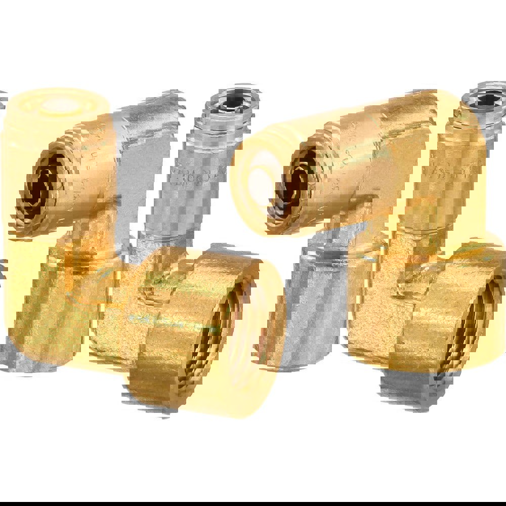 Metal Push-To-Connect Tube Fittings; Connection Type: Push-to-Connect x FNPT ; Material: Brass ; Tube Outside Diameter: 3/8 ; Maximum Working Pressure (Psi - 3 Decimals): 250.000 ; Standards: DOT ; Thread Type: NPT
