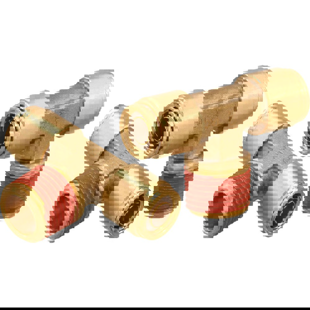 Metal Push-To-Connect Tube Fittings; Connection Type: Push-to-Connect x MNPT ; Material: Brass ; Tube Outside Diameter: 1/2 ; Maximum Working Pressure (Psi - 3 Decimals): 250.000 ; Standards: DOT ; Thread Type: NPT
