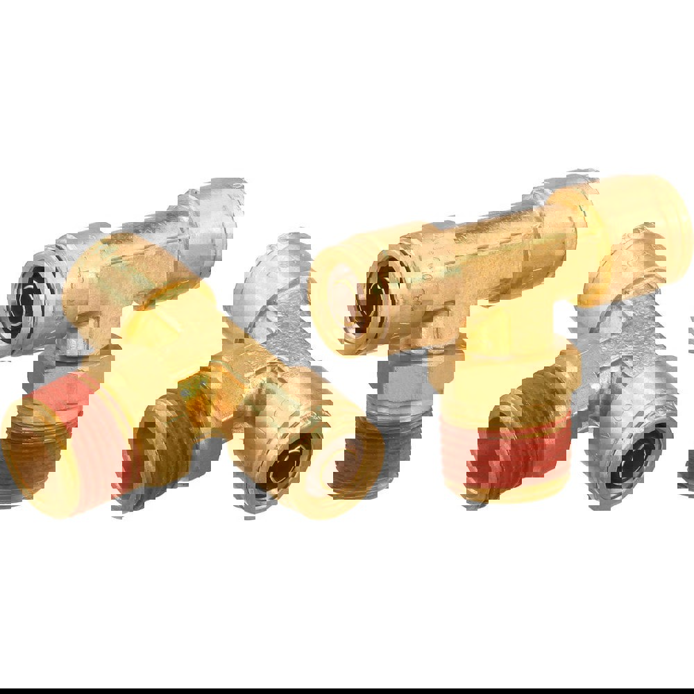 Metal Push-To-Connect Tube Fittings; Connection Type: Push-to-Connect x MNPT ; Material: Brass ; Tube Outside Diameter: 1/2 ; Maximum Working Pressure (Psi - 3 Decimals): 250.000 ; Standards: DOT ; Thread Type: NPT