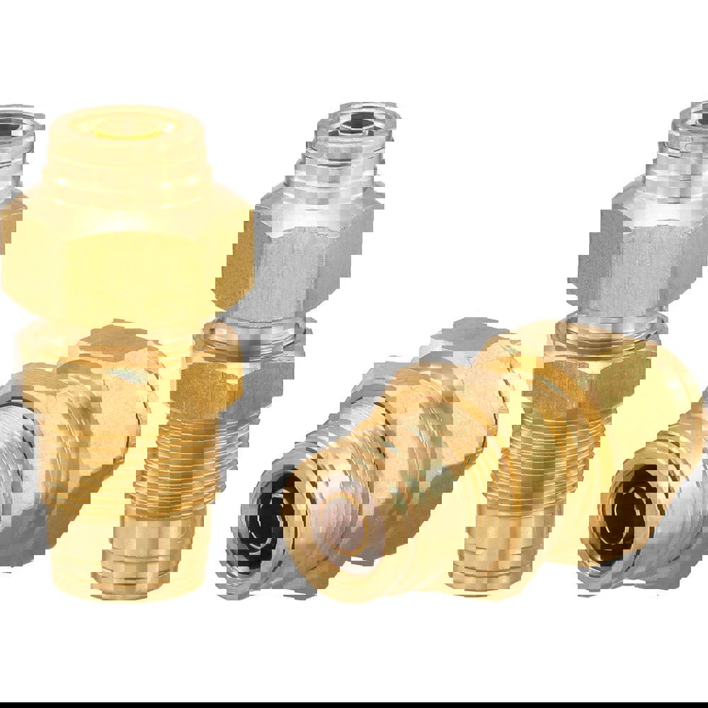 Metal Push-To-Connect Tube Fittings; Fitting Type: Bulkhead ; Connection Type: Push-to-Connect ; Material: Brass ; Tube Outside Diameter: 1/4 ; Standards: DOT ; For Use With: General Purpose