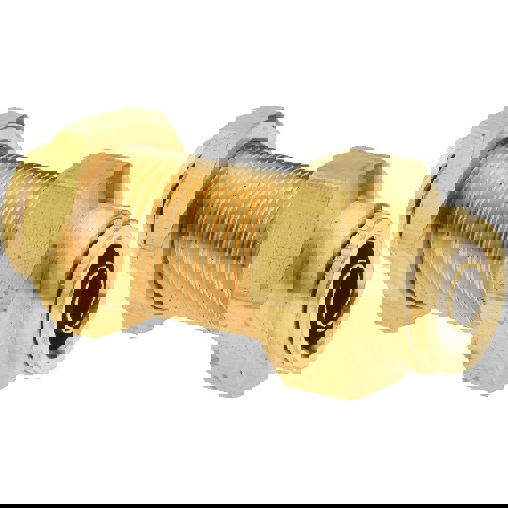 Metal Push-To-Connect Tube Fittings; Connection Type: Push-to-Connect ; Material: Brass ; Tube Outside Diameter: 3/8 ; Standards: DOT ; For Use With: General Purpose ; Overall Length (mm): 44.50
