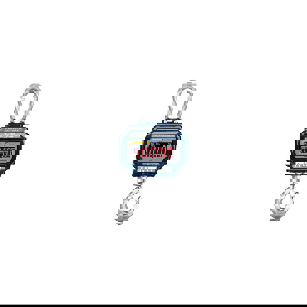 Crane Scales & Hanging Scales; Type: Crane Scale ; Capacity (Lb.): 11023.00 ; Capacity (kg): 5000.0000 ; Display Type: LCD w/Backlight ; Graduation: 1 ; UNSPSC Code: 41111500