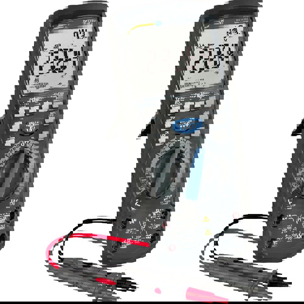 Electrical Insulation Resistance Testers & Megohmmeters; Display Type: Digital LCD ; Power Supply: Battery Operated Megohmmeters ; Resistance Capacity (Megohm): 4000 ; Maximum Test Voltage: 1000V ; Amperage: 0.5000 ; Overall Length: 8.60