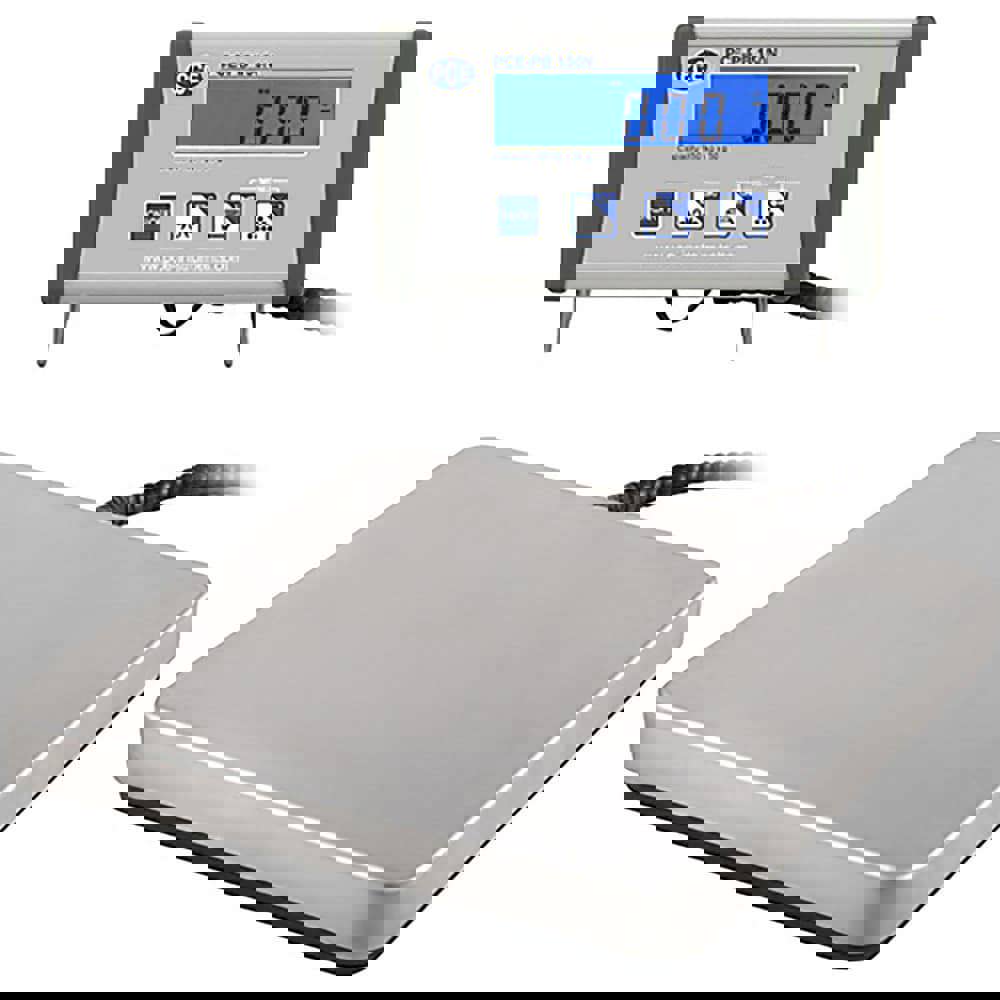 Shipping & Receiving Platform & Bench Scales; System Of Measurement: pounds; kilograms; grams; Display Type: Backlit; Digital LCD; Capacity (Lb.): 150.000; Capacity (kg): 150.000; Capacity: 150.000; Calibration: Digital; Graduation: 50.0000; Graduation: 5