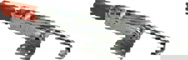 Pull-Action Latch Clamp: Horizontal, 375 lb, J-Hook, Flanged Base