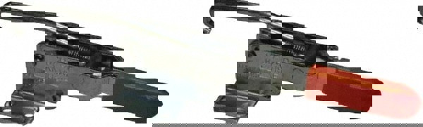 Pull-Action Latch Clamp: Horizontal, 750 lb, J-Hook, Flanged Base