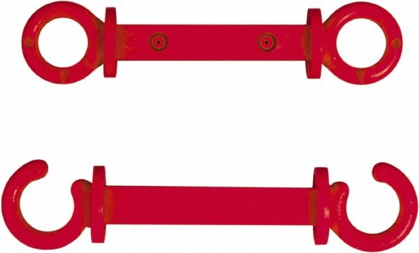 Pedestrian Barrier C-Hook: Plastic, Red, Use with Plastic Chain