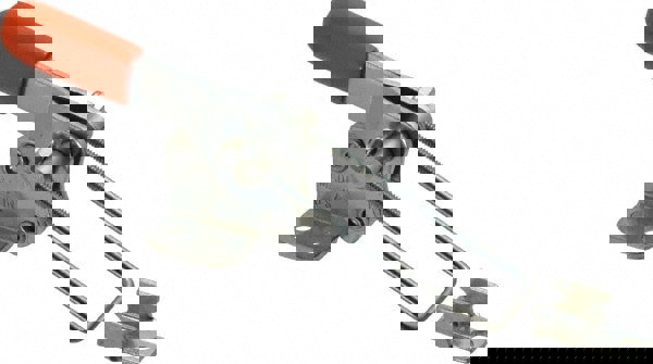 Pull-Action Latch Clamp: Vertical, 500 lb, U-Hook, Flanged Base