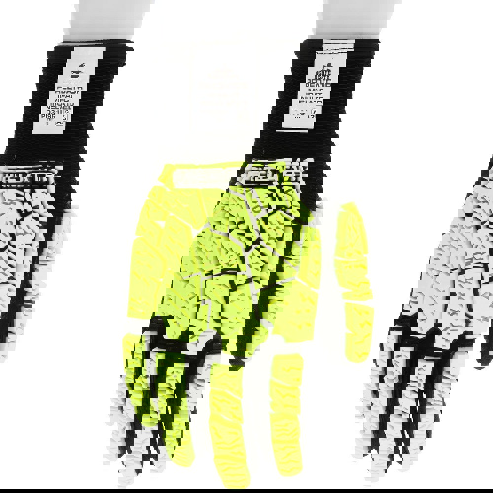 Cut, Puncture & Abrasive-Resistant Gloves: Size M, ANSI Cut A3, ANSI Puncture 2, Polyvinylchloride, Nylon