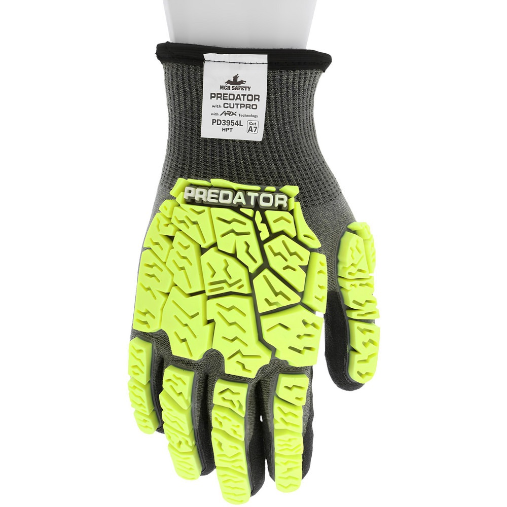 Cut, Puncture & Abrasive-Resistant Gloves: Size M, ANSI Cut A7, ANSI Puncture 3, HPT, Aramid