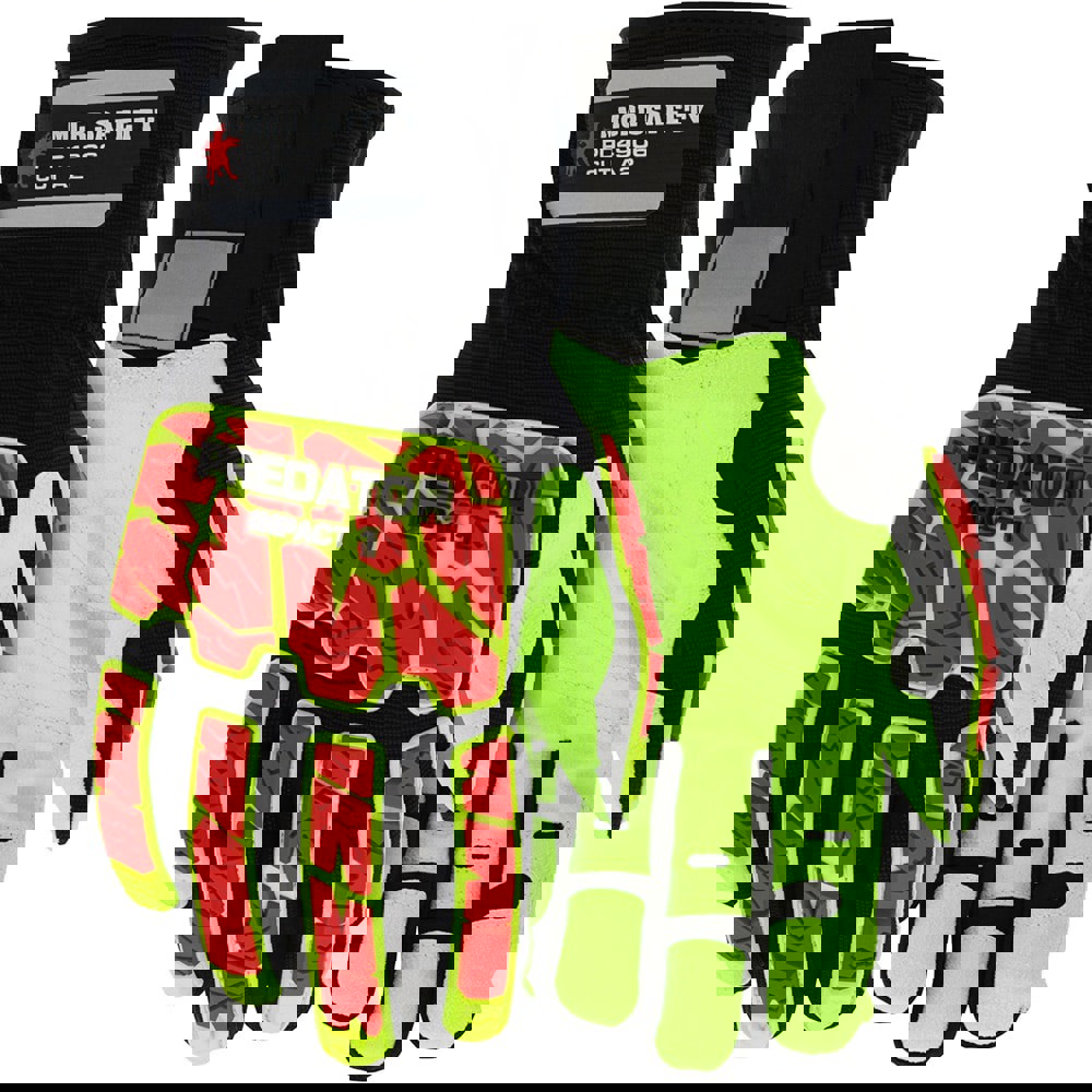 Impact-Resistant, Cut-Resistant & Puncture-Resistant Gloves: Size X-Large, ANSI Puncture 3, Unlined Lined, Synthetic Leather