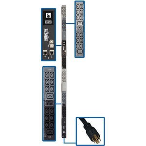 PDU 3-PHASE 5.8KW VERTICAL MONITORED 0U