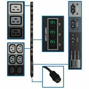 PDU 3-PHASE METERED 12.6KW 208V 50A 36 C