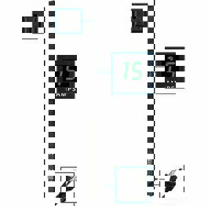 PDU METERED 1.4KW 120V 15A 0U 16 5-15R 5