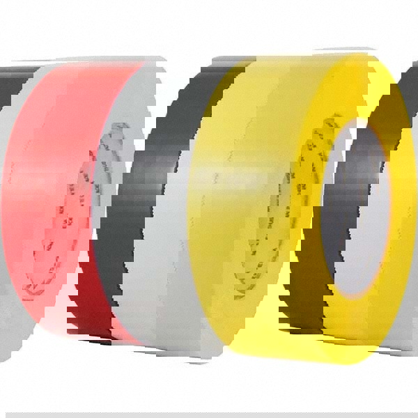 Packing Tape: Red, Synthetic Rubber Adhesive