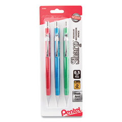 PENCIL,MECH,0.5,3PK,AST