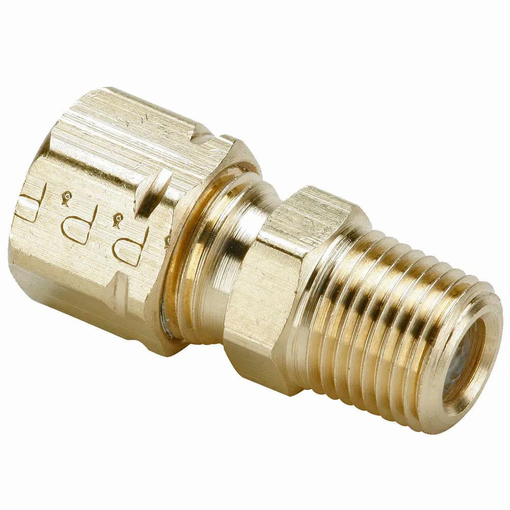 Compression Tube Connector: 3/8-18