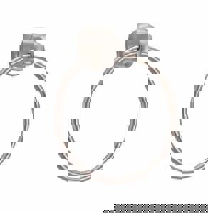 Closed Towel Ring in Brushed Nickel