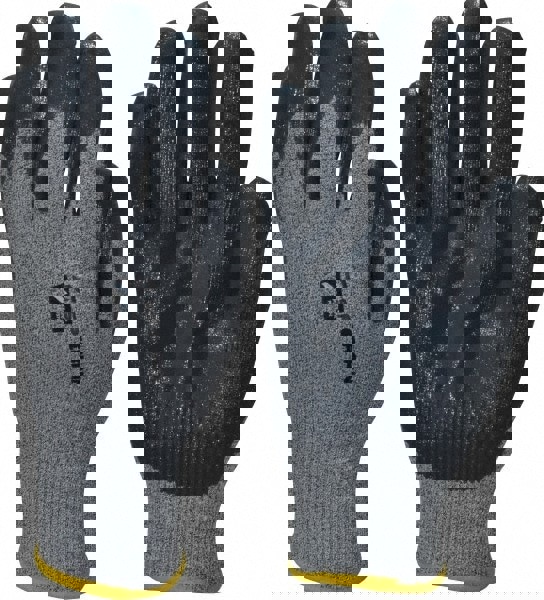 Cut & Abrasion-Resistant Gloves: Size L, ANSI Cut 4, Nitrile, Dyneema