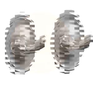 2 Robe Hook in Brushed Nickel